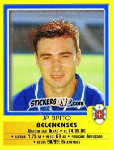 Sticker JP Brito - Futebol 1999-2000 - Panini