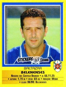 Sticker Baltazar - Futebol 1999-2000 - Panini