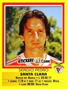 Sticker Sergio Pedro - Futebol 1999-2000 - Panini